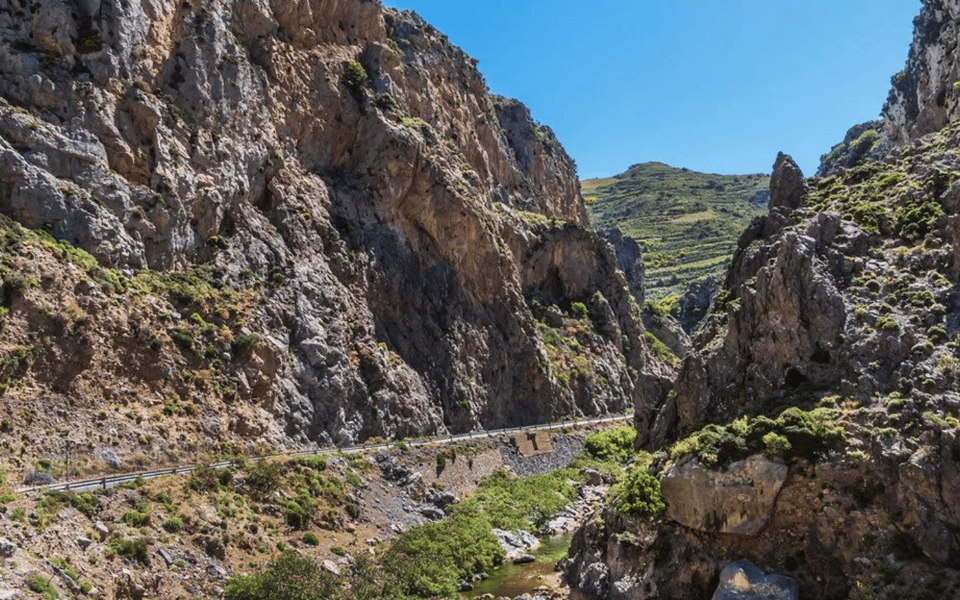 Off-Road: Waterfall, Lake Kournas, Gorges, Preveli Palms - Kotsifou Gorge Opens Toward the Libyan Sea