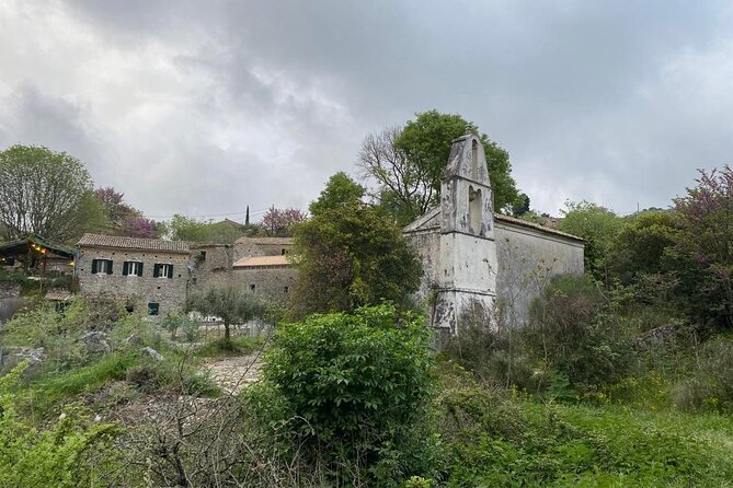 Old Perithia the Ghost Town and Northeast of Corfu - Watch your phone connection near the Albanian network