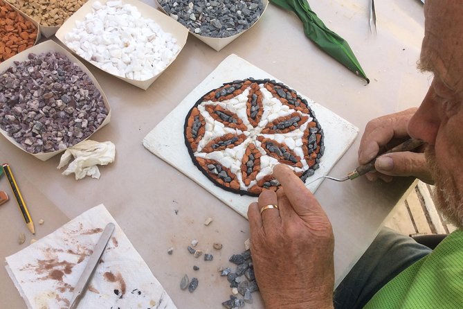 One day mosaic workshops in the Southern Peloponnese - Making a mosaic in Sparta, not just looking at one