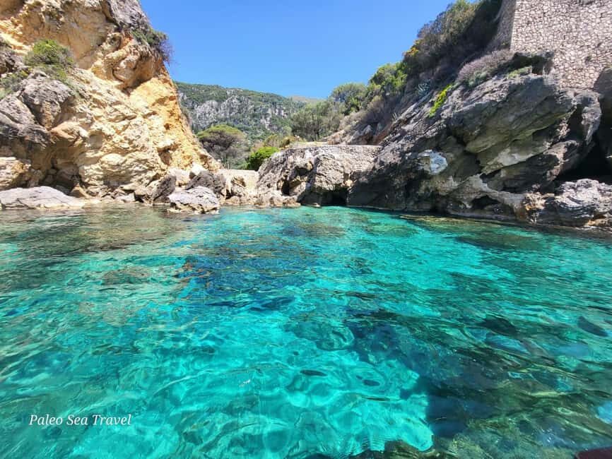 Paleokastritsa: Kasteli, Blue Caves, & Limni Beach Boat Trip - Kasteli Swim Stop: The “From the Boat” Water Moment