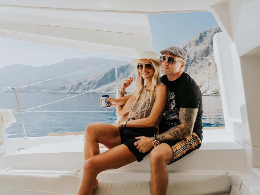 Panormo: Luxury Catamaran Cruise with Lunch & Open Bar - Getting on and off: transfers and return drop-offs in the Rethymno area