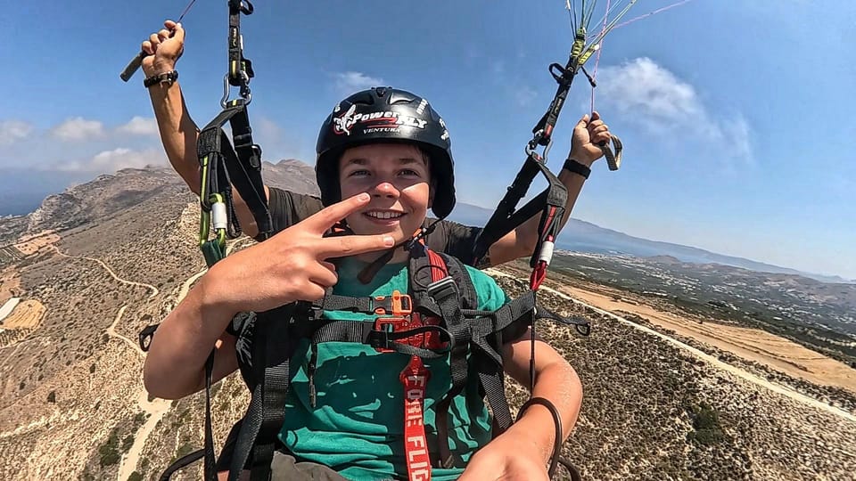 Paragliding in Chania - What the $165 price really covers