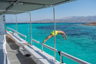 Paros Cruise to Antiparos & Despotiko with Traditional Boat - Antiparos brings the first set of swimming stops