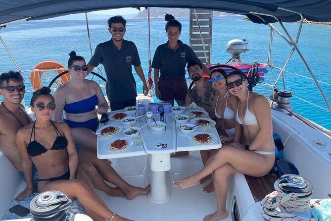 Paros Semi private Full day Sailing cruise - Drinks, music, and crew energy (the good kind of attentive)