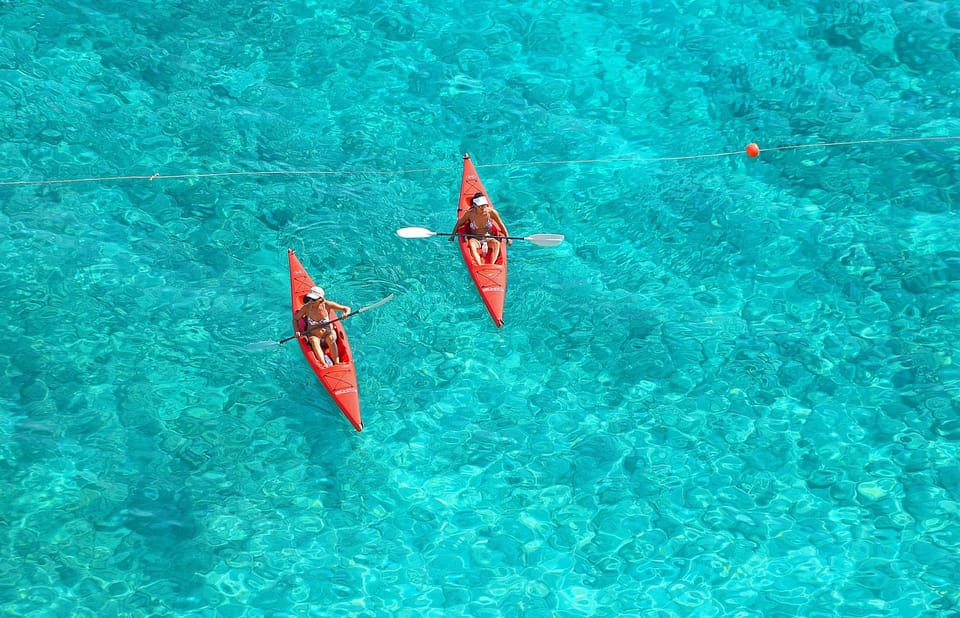 Perissa: Santorini Jet Skiing, Tubing, and Kayaking Package - Three ways to enjoy the Santorini coast