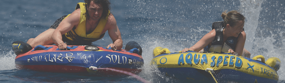 Perissa: Santorini Jet Skiing, Tubing, and Kayaking Package - What the $192 price really buys