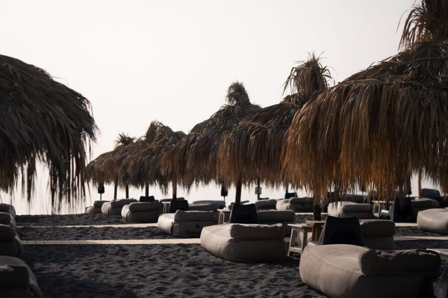 Perivolos: Beach Experience at Wet Stories - Perivolos Beach time: swimming, views, and the “real Santorini” feeling