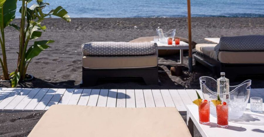 Perivolos Beach: Sun-Bed Experience FortyOne Bar Restaurant - FortyOne at Perivolos: Why This Beach Package Feels Worth It