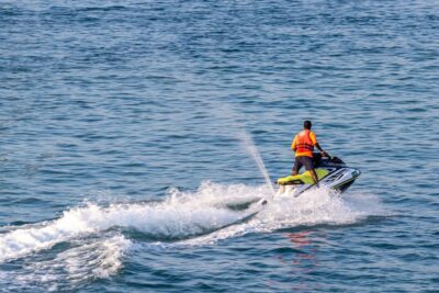 Perivolos: Private South Coast Discovery on a Jet Ski - Heading southwest toward Vlyhada