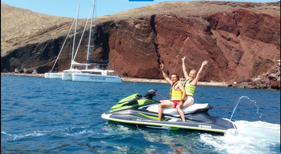 Perivolos: Private South Coast Discovery on a Jet Ski - Kambia and White Beach from the water