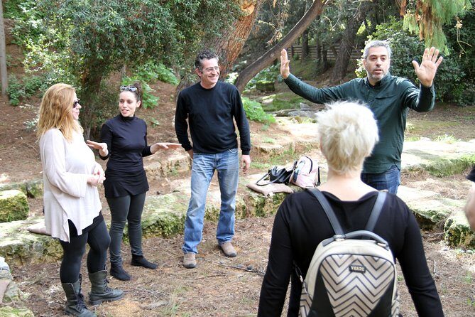Philosophy Experiential Workshop at Plato's Academy Park -Athens - Role-play with a replica water-timer: philosophy becomes a game