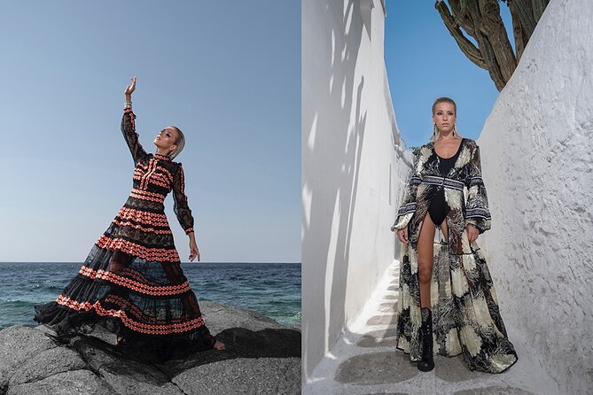 Photo shooting session in Mykonos town - Kato Milli windmills and the classic Mykonos view