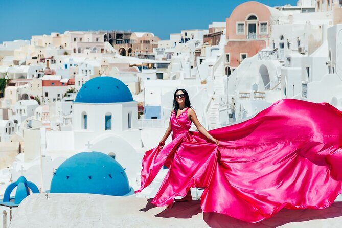 Photoshoot in Flying Dresses in Santorini - Meeting in Imerovigli: How the Day Actually Starts