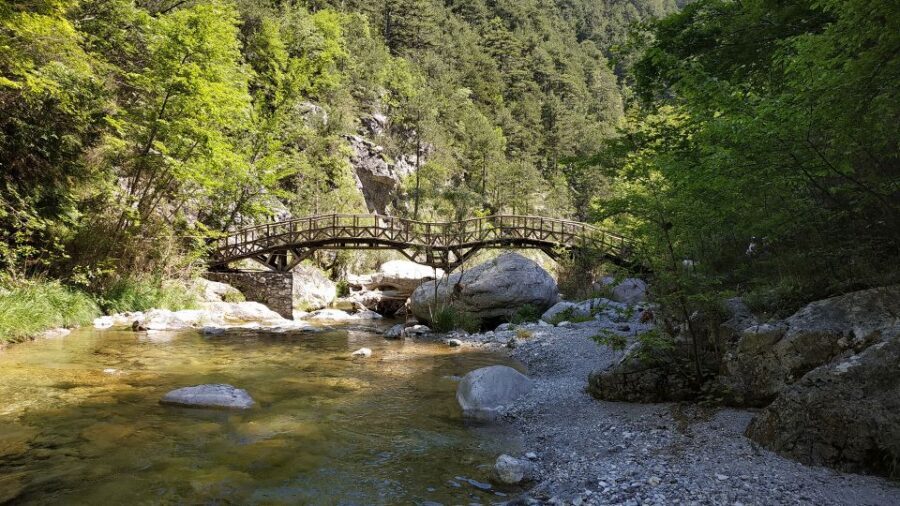 Pieria: Guided Hiking Tour in Enipeas Gorge of Mount Olympus - St. Dionysios Monastery in pine forests: a reason to slow down