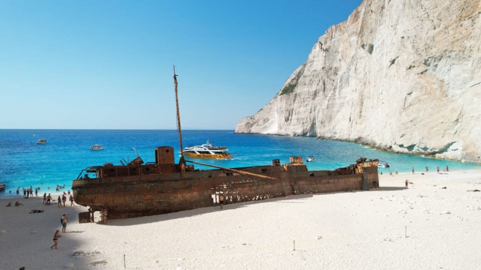 Porto Vromi: Navagio Beach & Blue Caves Private Boat Tour - The Profile of Poseidon on the return