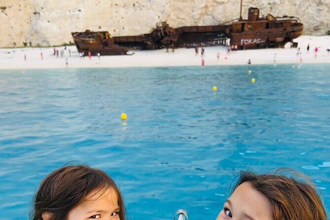Private 7m 250hp speed boat tour Shipwreck Blue caves up to 8pax - Skinari Blue Caves: arches, fluorescent blue water, and swimming inside