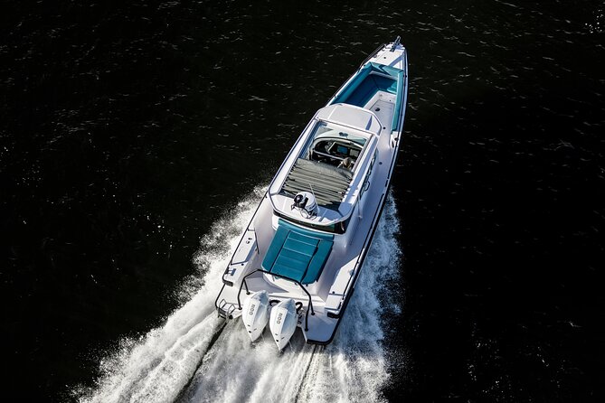 Private Axopar 37 MotorYacht Cruise in Santorini w/ Snack & Drink - How much value do you get for $1,690.69?