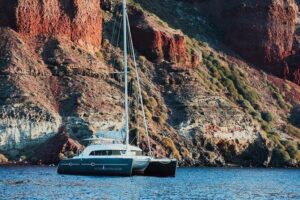 Private Beautiful Day or Romantic Sunset Cruise with Meal and Drinks - Snorkel at the Volcano or Ride SUP in the Aegean
