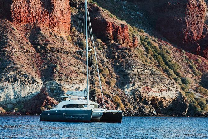 Private Beautiful Day or Romantic Sunset Cruise with Meal and Drinks - Snorkel at the Volcano or Ride SUP in the Aegean