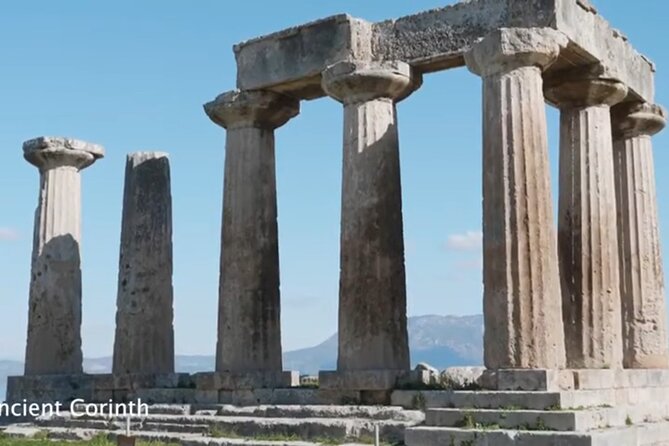 Private Biblical Apostle Paul steps in Ancient Corinth. - What private transportation adds to the day
