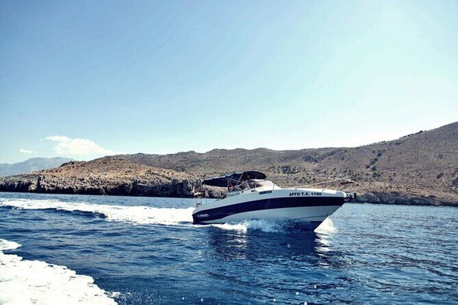 Private Boat Tours in Kalyves and East Coast - The crew makes it: Dimitris planning, Manolis at the helm