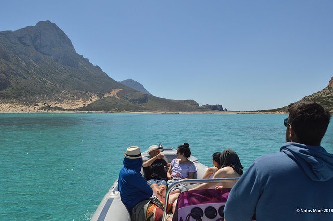 Private Boat Trip Chania - Balos/Gramvousa - Afrata Beach and cave stops: the jump-and-snorkel portion of the day