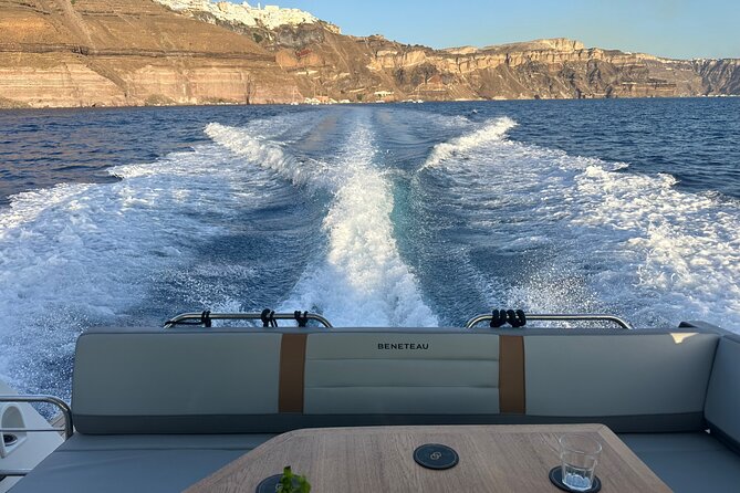 Private Caldera Cruise with Motor Yacht in Santorini - Red Beach, where the cliffs provide the color