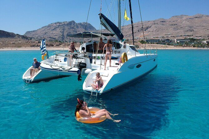 Private CATAMARAN daytrip - Lindos/ Rhodos with Lunch and drinks - Private Catamaran from Lindos to the Blue Lagoon: What the Day Feels Like
