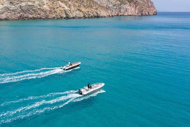 Private ELDORIS Boat Rental in Milos Agia Kiriaki GREECE - Snorkeling and swimming: how to make stops count