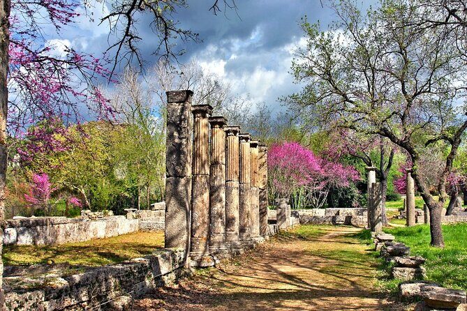 Private Excursion to Ancient Olympia - bee farm & winery - Market time in modern Olympia: coffee, small shops, and real breaks