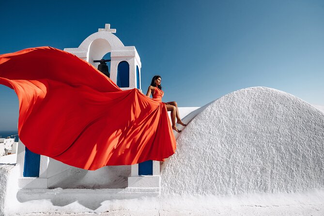 Private Flying Dress Photoshoot in Santorini - What this Santorini photoshoot is really about
