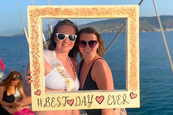 Private Full-Day Bridal Shower Hen Do Boat Cruise in Kos - Leaving Kos harbor for a private day at sea