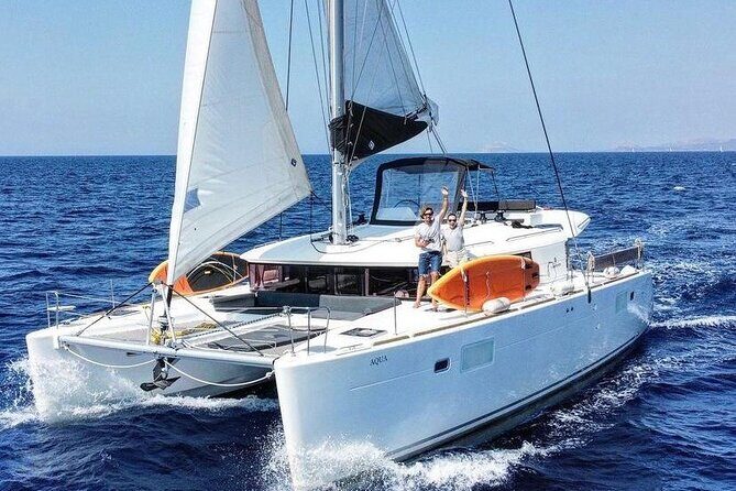 Private Full Day Catamaran Cruise from Paros with Lunch - Brama Catamarans team flow: communication, meal timing, and small wins