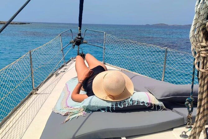 Private full day cruise to Antiparos with Paros Sail - Stop 2: Epitafios Cave for underwater channels and pebbled beach time