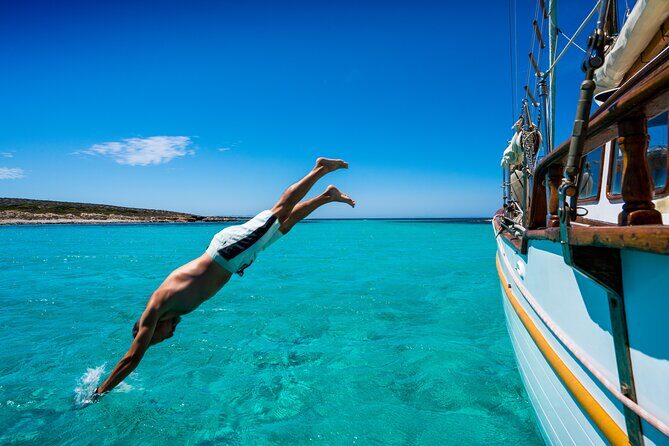 Private Full Day Tour in South Paros Caves Despotiko - Blue Lagoon Swim Stop: A Short Anchor With Big Color