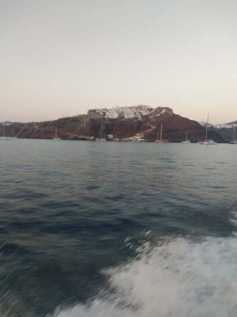 Private, fully customizable cruise in Santorini's caldera - How this compares with a larger catamaran