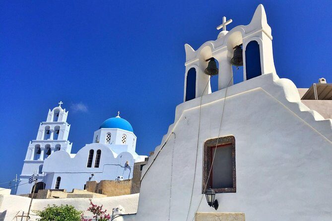 Private Guided Tour of Traditional Santorini with wine tasting- Full Day - Stop 1: Firostefani and the Caldera Edge Views