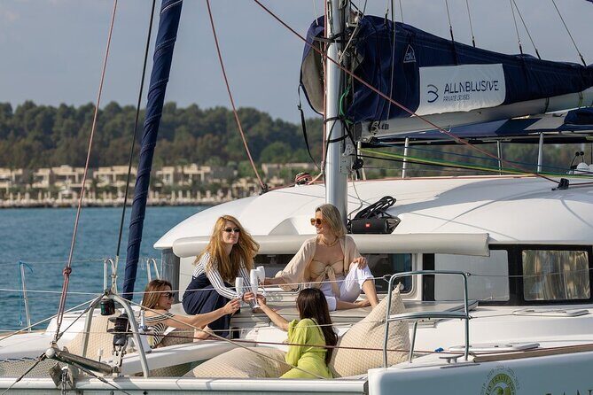 Private Half Day cruise on Catamaran in Corfu - The swim-stop style itinerary: Strogylo, Barbati, Kalami, or Kerasia