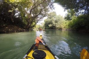 Private Kayaking Experience in Parga area - The full route: 11 nm, river first, then caves and beach stops