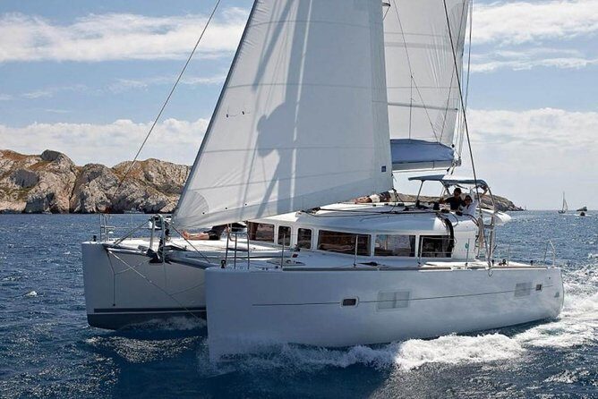 Private Luxury Santorini Catamaran Cruise with Port Pickup - Cruising from the caldera: what you’ll see between stops
