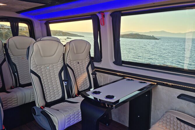 Private Luxury Transfer up to 11 Passengers - How long does a Mykonos transfer take?