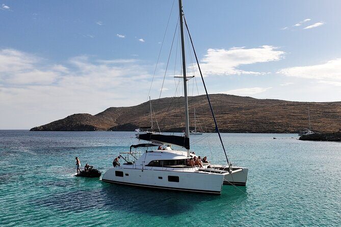 Private Mykonos Catamaran Day Cruise with Meals & Water Toys - What a 5-Hour Private Catamaran Day Feels Like in Mykonos