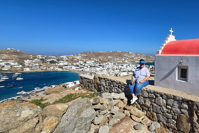 Private Mykonos Island tour by Luxury Minibus up to 11 passengers - Ano Mera gives the tour an inland pause