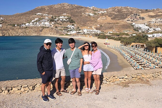 Private Mykonos Island tour by Luxury Minibus up to 11 passengers - Agios Sostis is the quiet beach choice