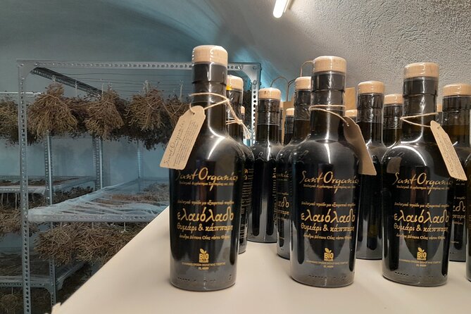 Private Olive Oil tasting & Liqueur experience - Inside the cave where herbs are dried