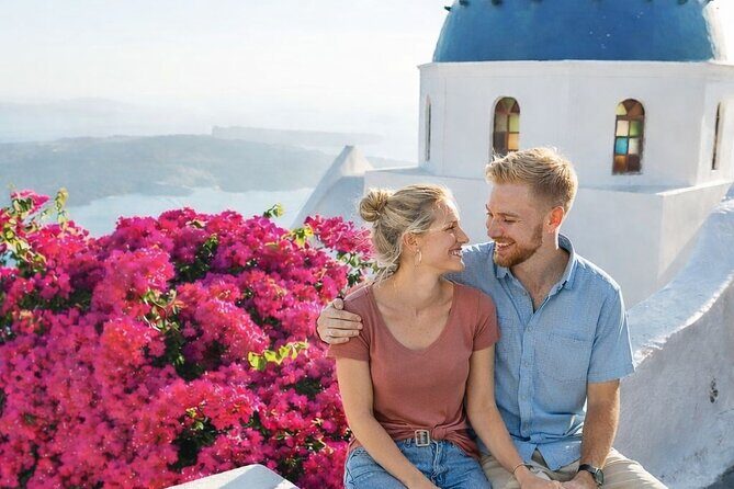 Private Photoshooting in Santorini with a local Photographer - The private walk starts at The Virgin Mary of the Akathist Hymn Church
