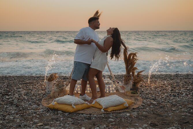 Private Picnic Rhodes Greece - Why a 7 pm beach picnic on Rhodes feels different