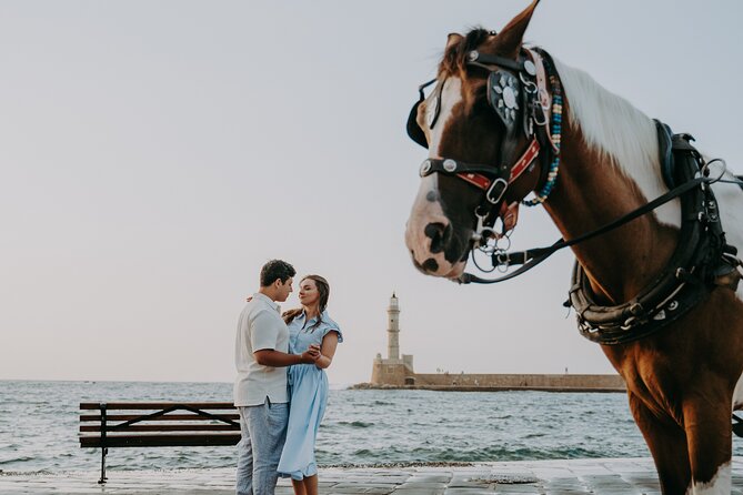 Private professional Vacation photoshoot in Chania - Meeting at the Old Venetian Harbor