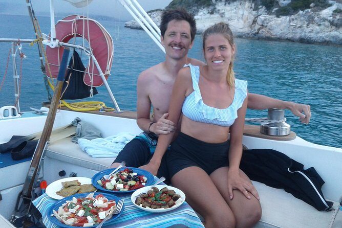 Private Sail in Chania - Stop 2: Almyrida Beach Hotel, Drapano Lighthouse, and a Quick Cove Jump