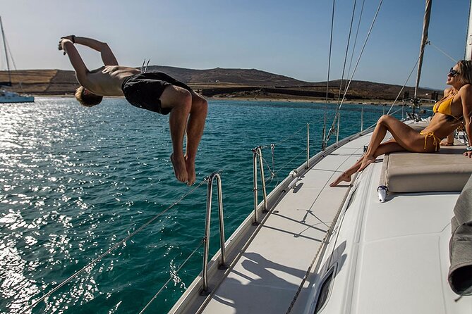 Private sailing cruise to Delos & Rhenia with Lunch & Transfer - Rhenia offers a quieter second act